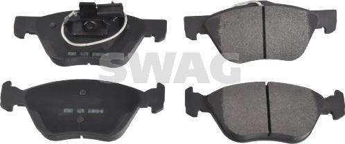 Swag 70 91 6244 - Тормозные колодки, дисковые, комплект www.autospares.lv