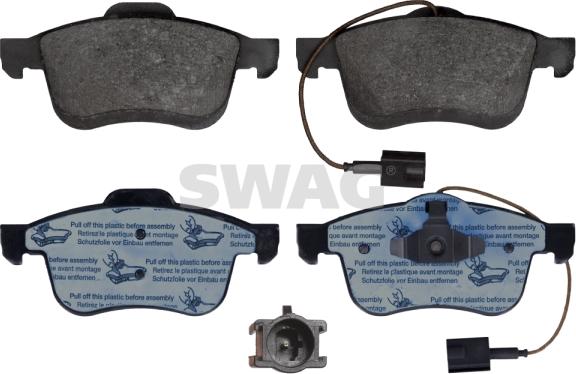 Swag 72 11 6104 - Bremžu uzliku kompl., Disku bremzes www.autospares.lv