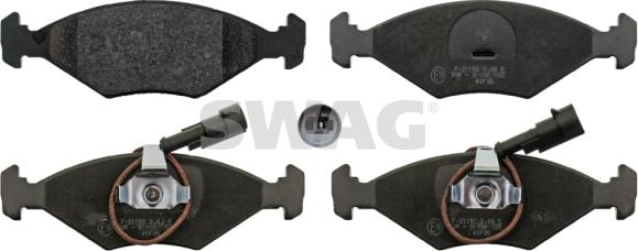 Swag 72 11 6101 - Bremžu uzliku kompl., Disku bremzes www.autospares.lv