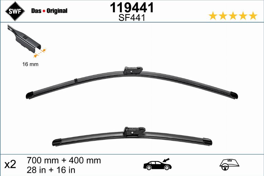 SWF 119441 - Wiper Blade www.autospares.lv