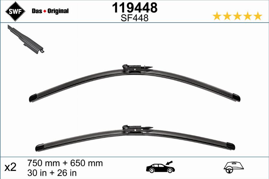 SWF 119448 - Wiper Blade www.autospares.lv