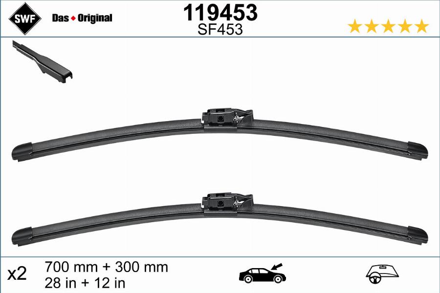 SWF 119453 - Wiper Blade www.autospares.lv