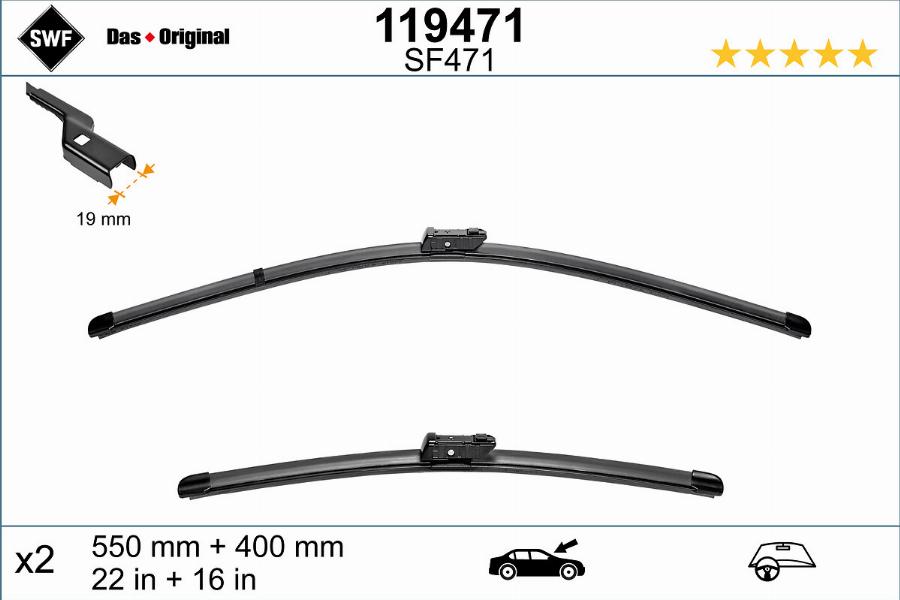 SWF 119471 - Wiper Blade www.autospares.lv