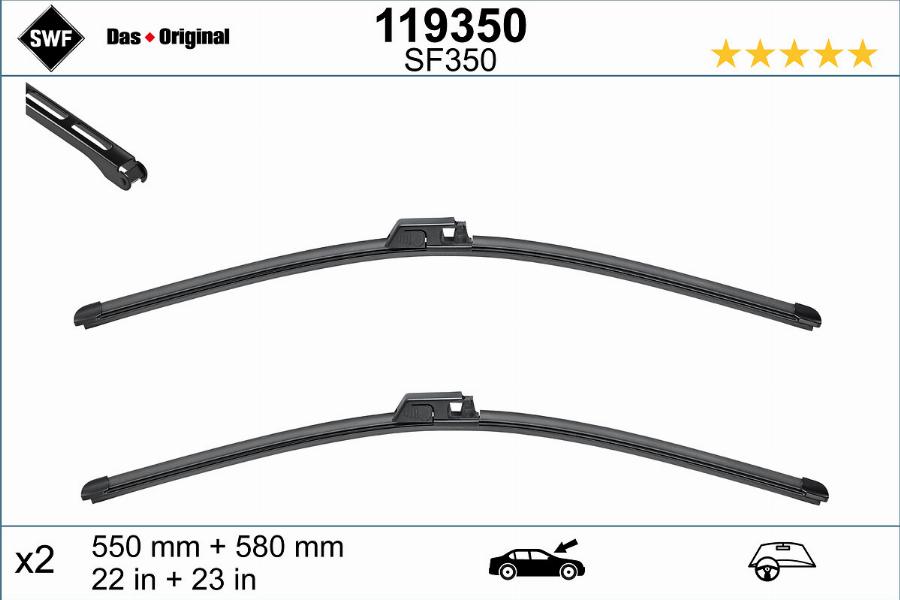 SWF 119350 - Wiper Blade www.autospares.lv