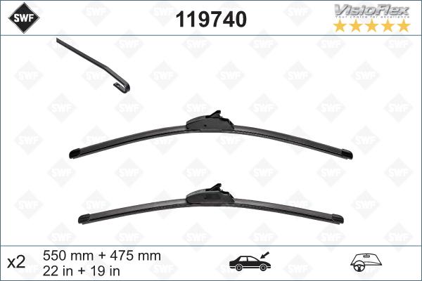 SWF 119740 - Щетка стеклоочистителя www.autospares.lv