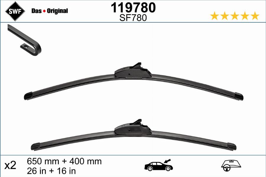 SWF 119780 - Wiper Blade www.autospares.lv