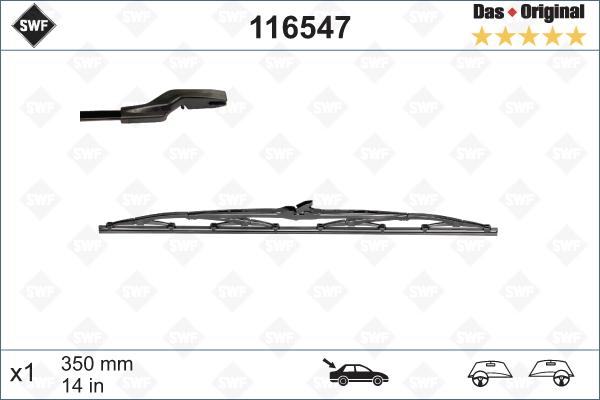 SWF 116547 - Stikla tīrītāja slotiņa autospares.lv