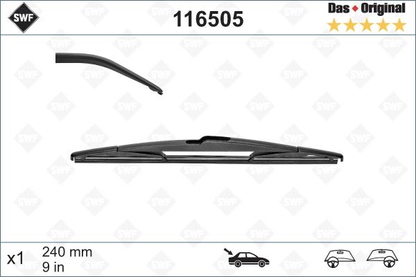 SWF 116505 - Stikla tīrītāja slotiņa autospares.lv