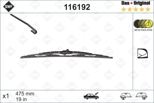 SWF 116192 - Wiper Blade www.autospares.lv