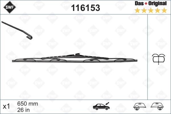 SWF 116153 - Щетка стеклоочистителя www.autospares.lv