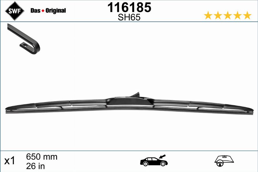 SWF 116185 - Щетка стеклоочистителя www.autospares.lv