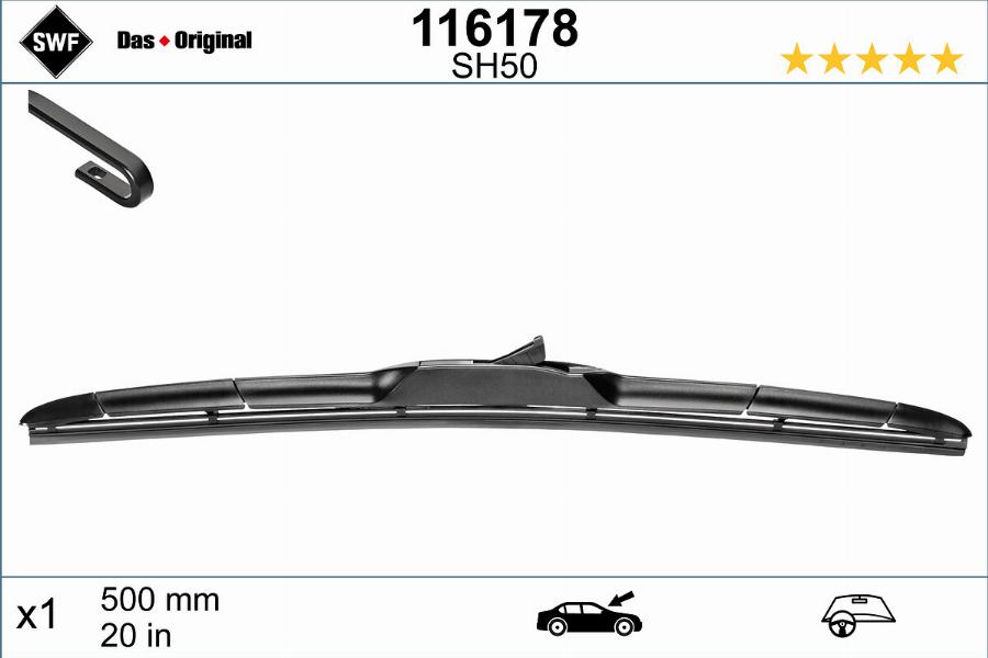 SWF 116178 - Щетка стеклоочистителя www.autospares.lv