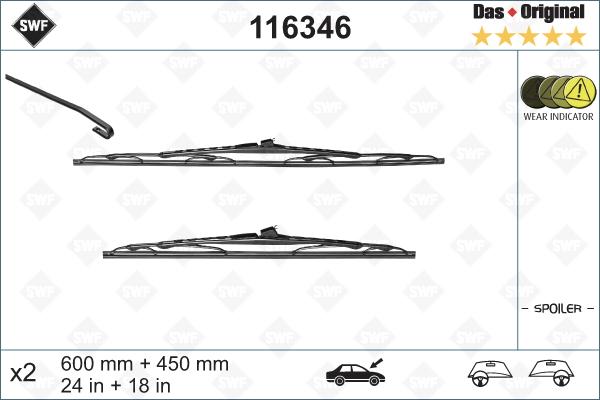 SWF 116346 - Щетка стеклоочистителя www.autospares.lv