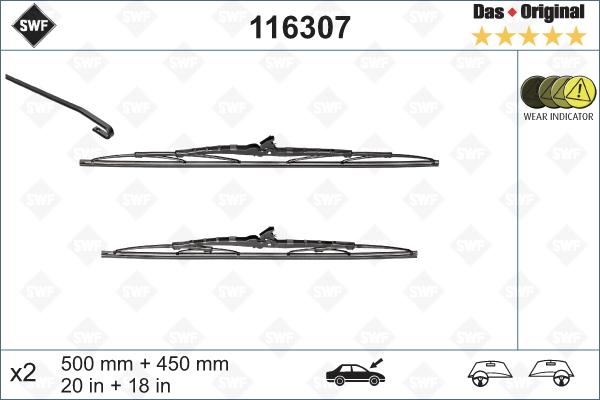 SWF 116307 - Щетка стеклоочистителя www.autospares.lv