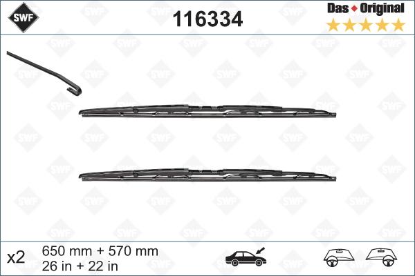 SWF 116334 - Wiper Blade www.autospares.lv