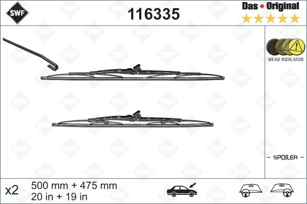 SWF 116335 - Щетка стеклоочистителя www.autospares.lv