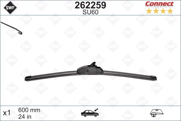 SWF 262259 - Stikla tīrītāja slotiņa autospares.lv