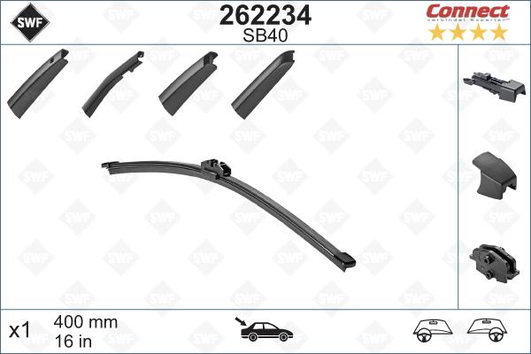 SWF 262234 - Stikla tīrītāja slotiņa autospares.lv