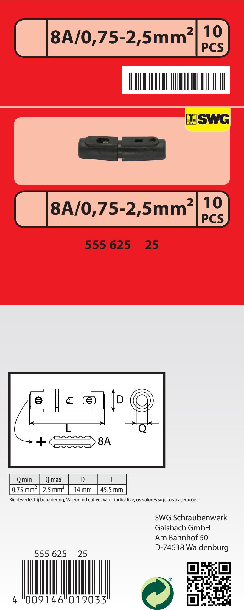 SWGAutomotive 555 625     25 - Drošinātāja ietvere www.autospares.lv