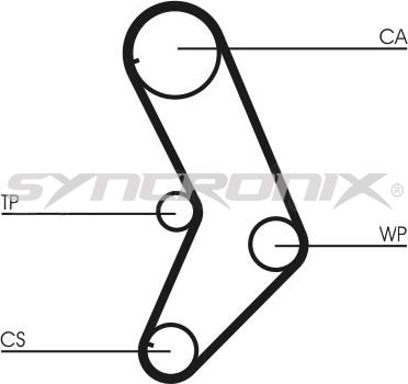 SYNCRONIX SY0999N - Зубчатый ремень ГРМ www.autospares.lv