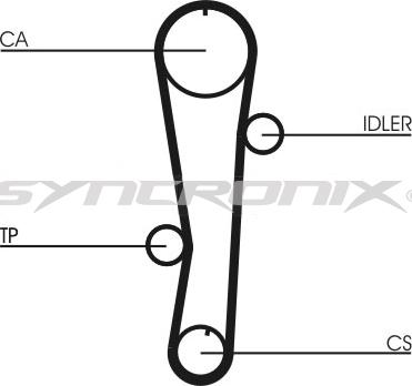 SYNCRONIX SY110942 - Zobsiksnas komplekts www.autospares.lv