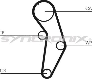 SYNCRONIX SY110908 - Zobsiksnas komplekts autospares.lv