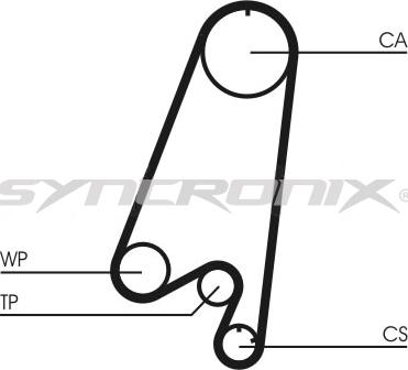 SYNCRONIX SY110910 - Timing Belt Set www.autospares.lv