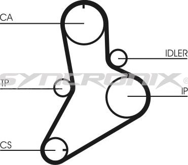 SYNCRONIX SY110989 - Zobsiksnas komplekts www.autospares.lv