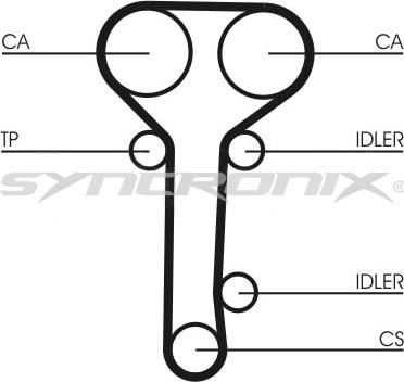 SYNCRONIX SY110978 - Zobsiksnas komplekts www.autospares.lv