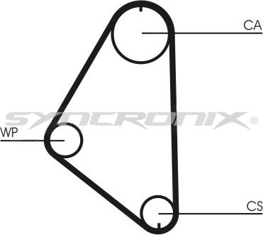 SYNCRONIX SY110558PE - Ūdenssūknis + Zobsiksnas komplekts autospares.lv