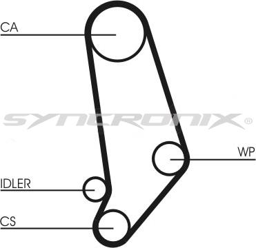 SYNCRONIX SY0539N - Timing Belt www.autospares.lv