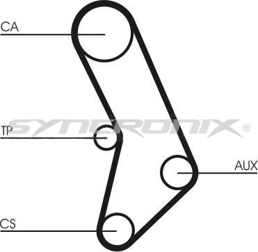 SYNCRONIX SY110574 - Комплект зубчатого ремня ГРМ www.autospares.lv