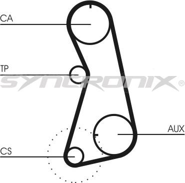 SYNCRONIX SY0630N - Зубчатый ремень ГРМ www.autospares.lv