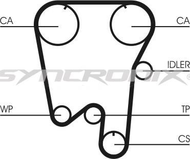 SYNCRONIX SY110855 - Zobsiksnas komplekts www.autospares.lv