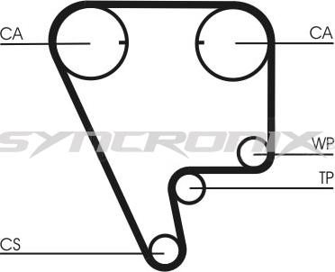 SYNCRONIX SY0804N - Timing Belt www.autospares.lv