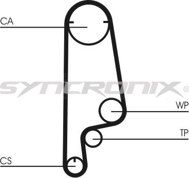 SYNCRONIX SY110799 - Комплект зубчатого ремня ГРМ www.autospares.lv