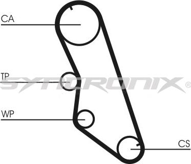 SYNCRONIX SY110754 - Zobsiksnas komplekts autospares.lv