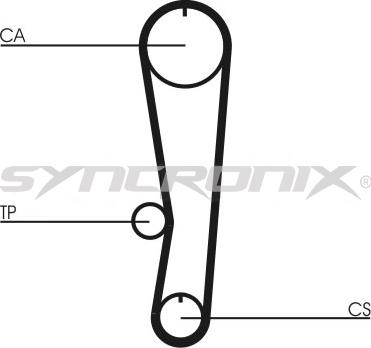 SYNCRONIX SY110757 - Комплект зубчатого ремня ГРМ www.autospares.lv