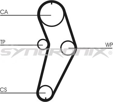 SYNCRONIX SY110709 - Zobsiksnas komplekts autospares.lv