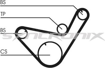 SYNCRONIX SY0714N - Timing Belt www.autospares.lv