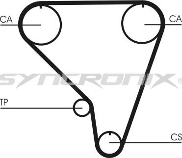 SYNCRONIX SY0789N - Зубчатый ремень ГРМ www.autospares.lv