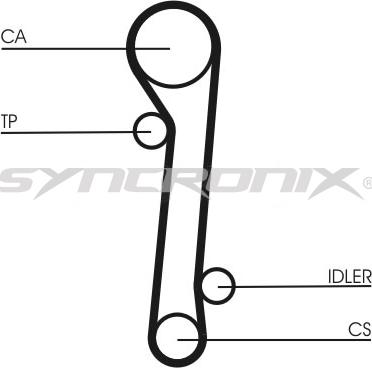 SYNCRONIX SY210781 - Zobsiksnas komplekts www.autospares.lv