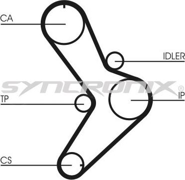 SYNCRONIX SY0731N - Timing Belt www.autospares.lv