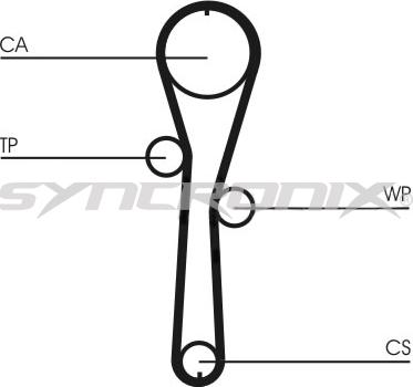 SYNCRONIX SY1101045PE - Ūdenssūknis + Zobsiksnas komplekts www.autospares.lv