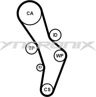 SYNCRONIX SY1056N - Timing Belt www.autospares.lv