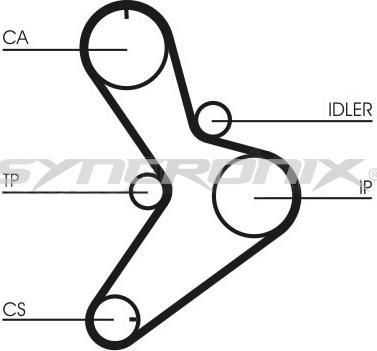 SYNCRONIX SY1038N - Timing Belt www.autospares.lv