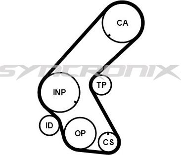 SYNCRONIX SY1101078 - Zobsiksnas komplekts www.autospares.lv