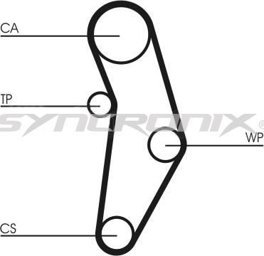 SYNCRONIX SY1101049PE - Water Pump & Timing Belt Set www.autospares.lv