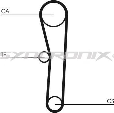 SYNCRONIX SY1101008 - Zobsiksnas komplekts autospares.lv