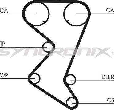 SYNCRONIX SY1101110 - Zobsiksnas komplekts autospares.lv